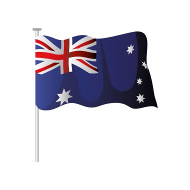Avustralya Günü, kutup vatanseverliğinde Avustralya bayrağı sallıyor.
