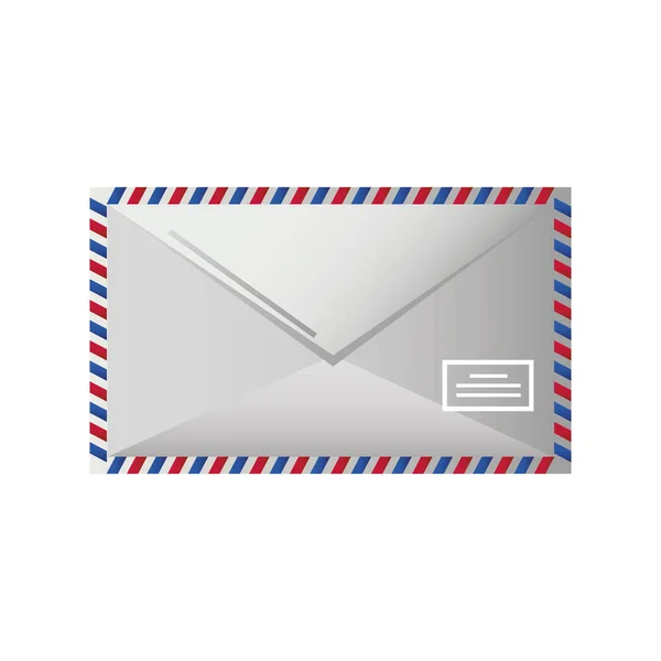 Poczta, poczta koperta pocztowa ikona usługi pocztowej — Wektor stockowy