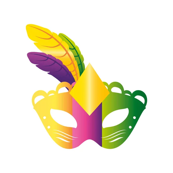 Mardi gras Karneval Maske Geheimnis Ornament Feier — Stockvektor