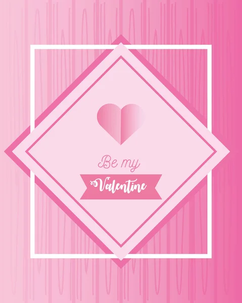 Heureux valentines papier coeur amour romantique carte de vœux — Image vectorielle