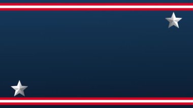 Mavi arkaplan animasyonunda gümüş yıldızlar ve çizgiler