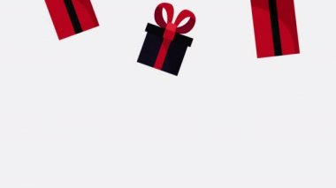 hediye kutuları model canlandırması sunar