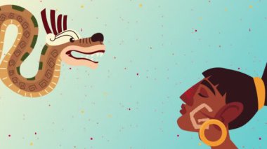 Aztek kültürü ve yerel profil animasyonu