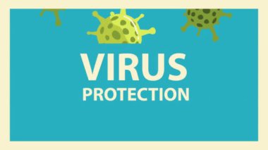 Covid19 parçacık salgını harf animasyonu ile