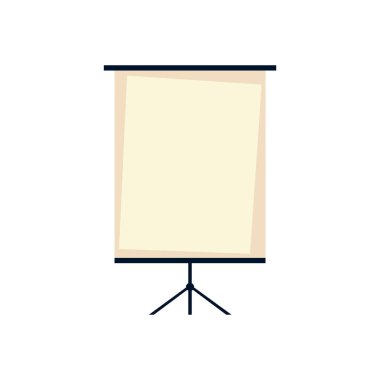 kurul sunum ofisi simgesi düz izole tasarım