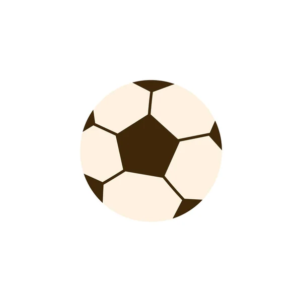 Voetbal bal sport pictogram geïsoleerd en plat ontwerp — Stockvector