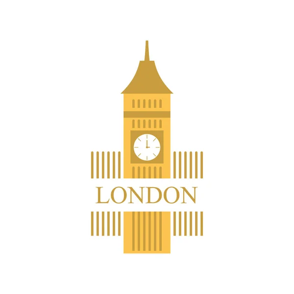 Londres grand ben ville timbre vectoriel design — Image vectorielle