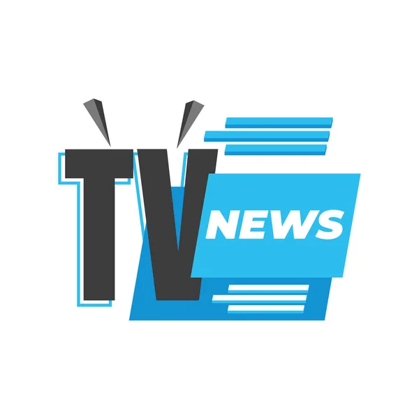 TV nyheter banner vektor design — Stock vektor