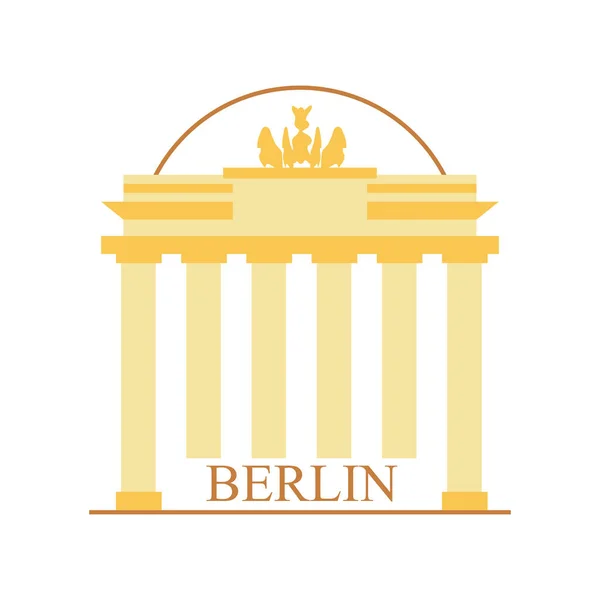 Berlin şehir pul vektör tasarımı — Stok Vektör