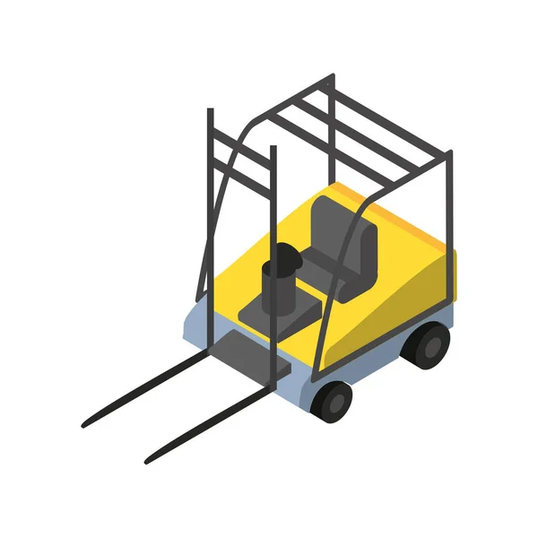 전달 및 물류 지정학적 forklift 벡터 설계 — 스톡 벡터