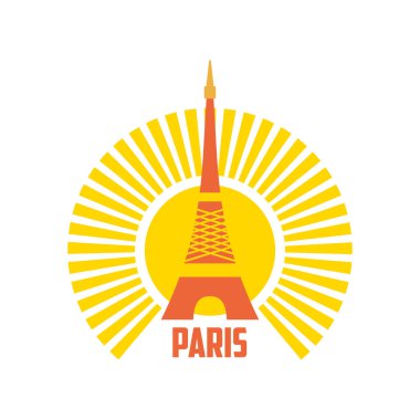 Paris Eyfel Kulesi Şehir Pul Tasarımı
