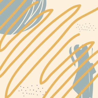 Karalama vektör tasarımı ile soyut şablon arkaplanı