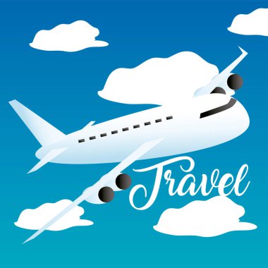 seyahat uçak yolculuğu gökyüzü arkaplanı