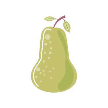 armut taze meyve simgesi izole edilmiş biçimi