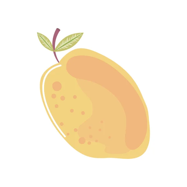 Mango φρέσκα φρούτα εικονίδιο απομονωμένο στυλ — Διανυσματικό Αρχείο