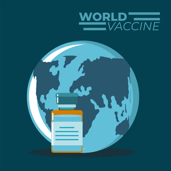 Защита вакцины против вируса ковид 19 — стоковый вектор