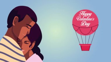 Sevgililer günün kutlu olsun. Balonla yazılar yazıyorsun. Sevgililerle sıcak hava.