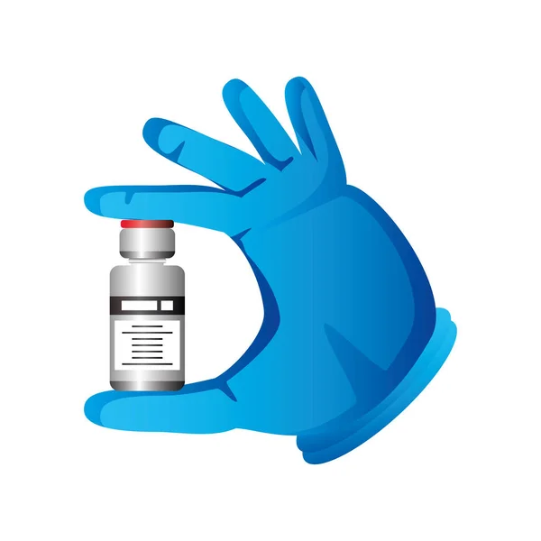 Welt-Impfstoff, medizinischer Spritzenschutz gegen Covid 19 — Stockvektor