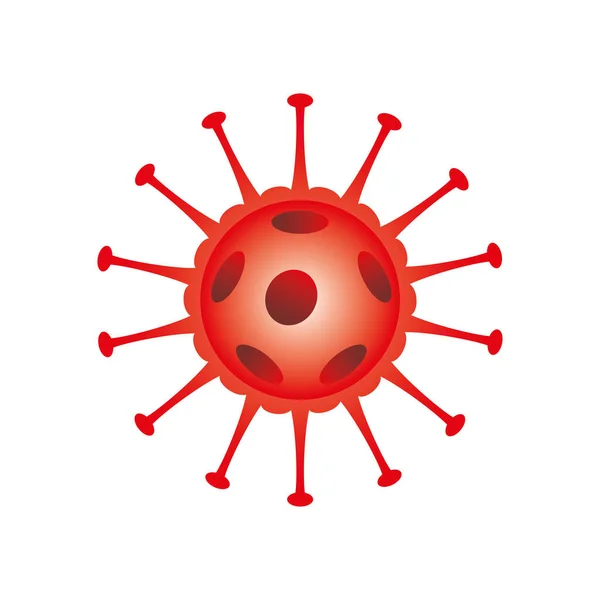 Covid 19 coronavirus disease outbreak icon isolated — 图库矢量图片