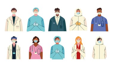 Teşekkürler, doktor hemşireler ve sağlık personeli Coronavirus 'la savaştığınız için.