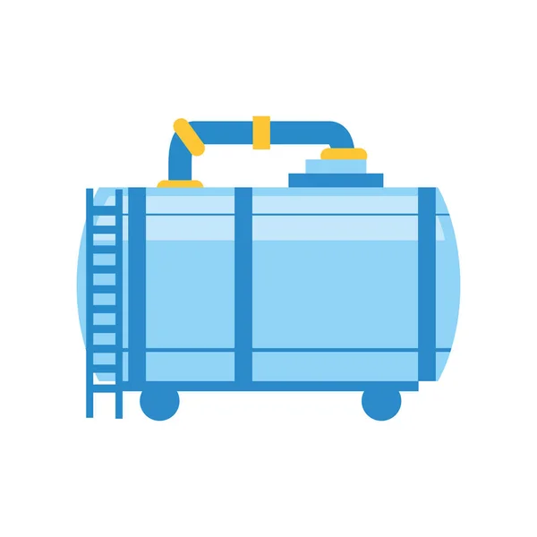 Réservoir de stockage de raffinerie de fracturation — Image vectorielle