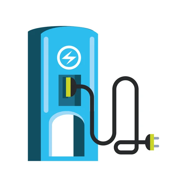 Pompe à carburant électrique écologique pour véhicules — Image vectorielle