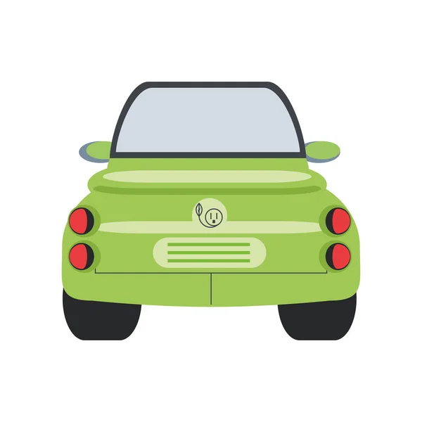 Coche eléctrico electromovilidad ecología y medio ambiente — Vector de stock