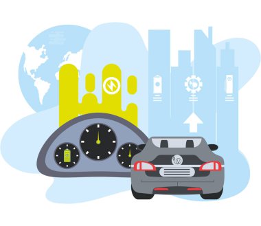 elektrikli araba kontrol paneli