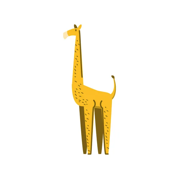 Girafa selva animal em desenho animado design abstrato — Vetor de Stock