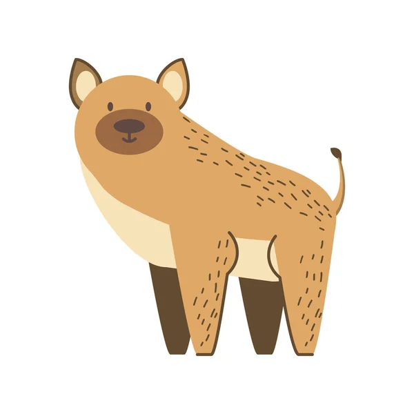 Hyäne Dschungel Tier in Cartoon abstrakten Design — Stockvektor
