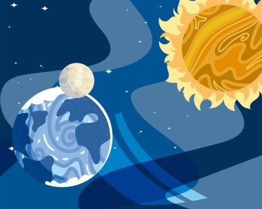 uzay gezegeni güneş ay astronomi galaksisi