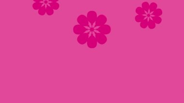 Pembe çiçek desenli mutlu Çin kutlamaları