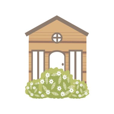 Ev bahçesinin çiçek çalı doğası