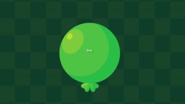 Aziz Patricks Günü 'nde yonca arkaplanlı mutlu mektuplar.