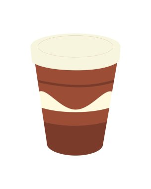 paket kahve bardağı simgesi izole tasarımı