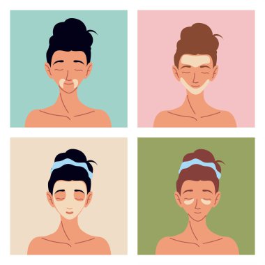 Kadınlar kendileri cilt bakımı