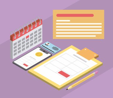 vergi akıllı telefonu izometrik