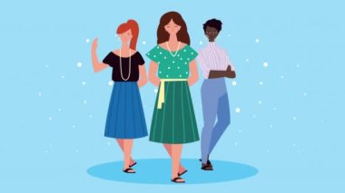 grup ırklar arası kadın karakterler