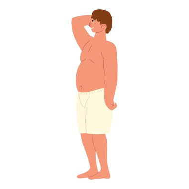 Şişman adam iç çamaşırı