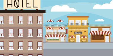 şehir binaları sokağı