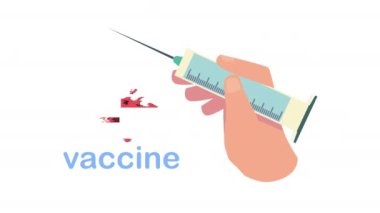 Doktorun elinde kovid19 aşı şırıngası ve parçacık var.