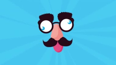 Bıyıklı komik maske