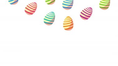 Yumurta desenli mutlu paskalya kartları