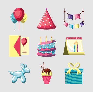 doğum günü partisi simgeleri