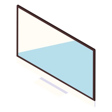 monitör bilgisayar izometriği