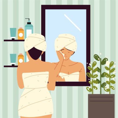 Kadınlar krem sürerler