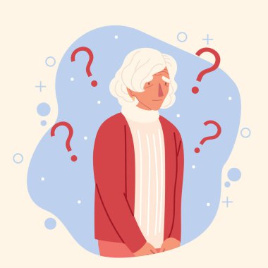 Alzheimer 'lı yaşlı kadın