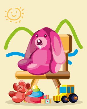 oyuncaklar karikatür çiziyor