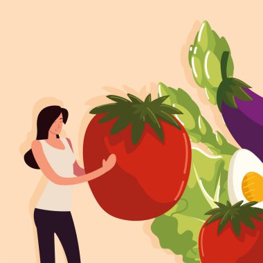 Kadın yemek çizgi filmi