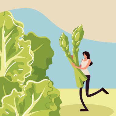 Kadın kuşkonmaz marul